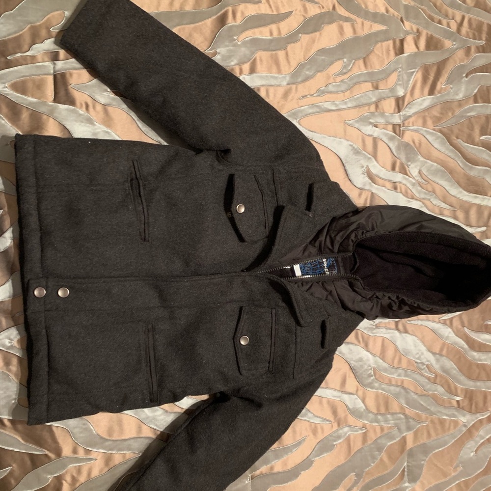 Boys dark grey Hemisphere coat size 5